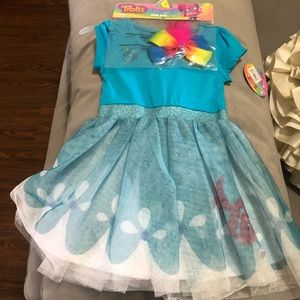 Trolls poppy dress NWT
